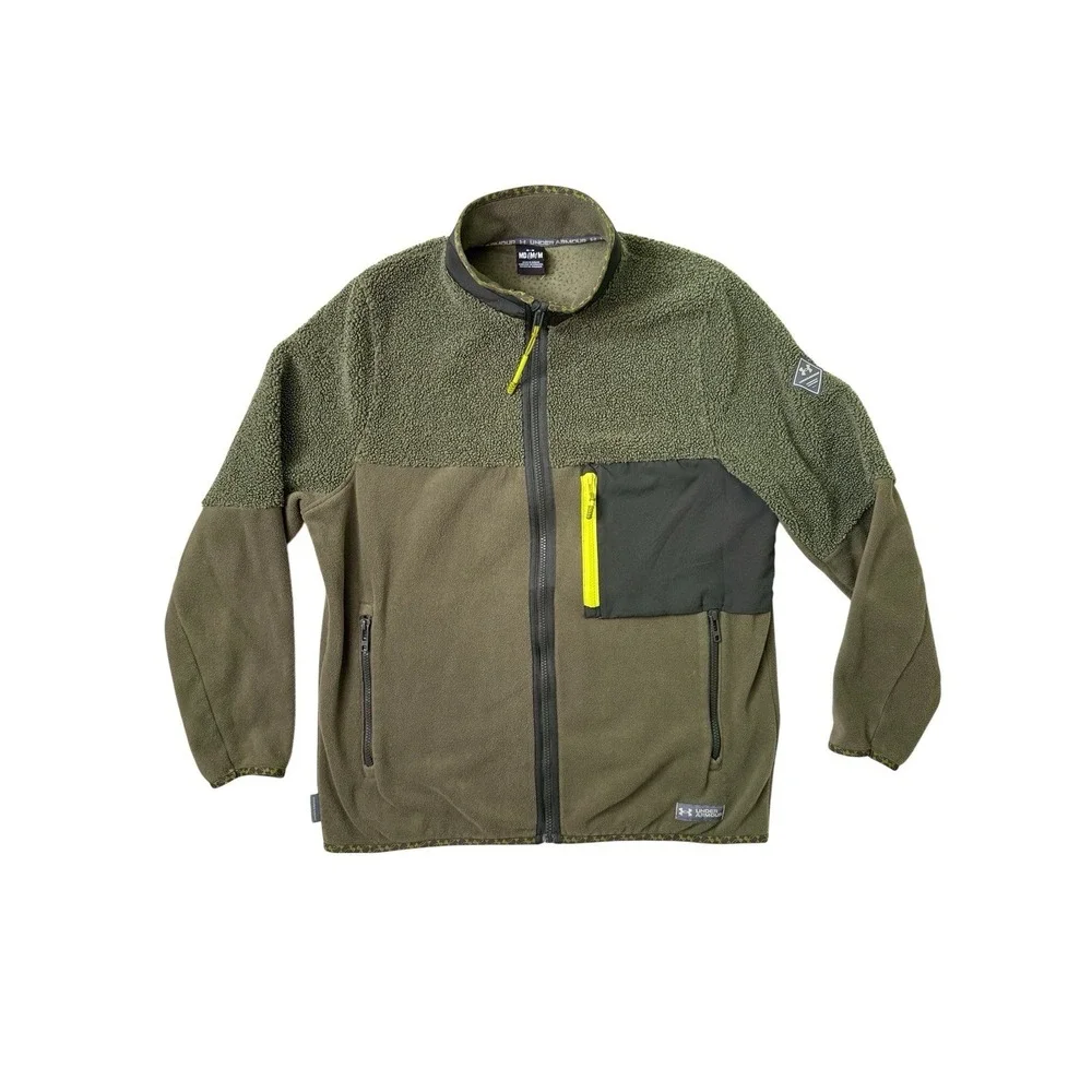 Under Armour Men's‎ UA Polartec Maxx Zip Fleece Jacket Green Size Medium